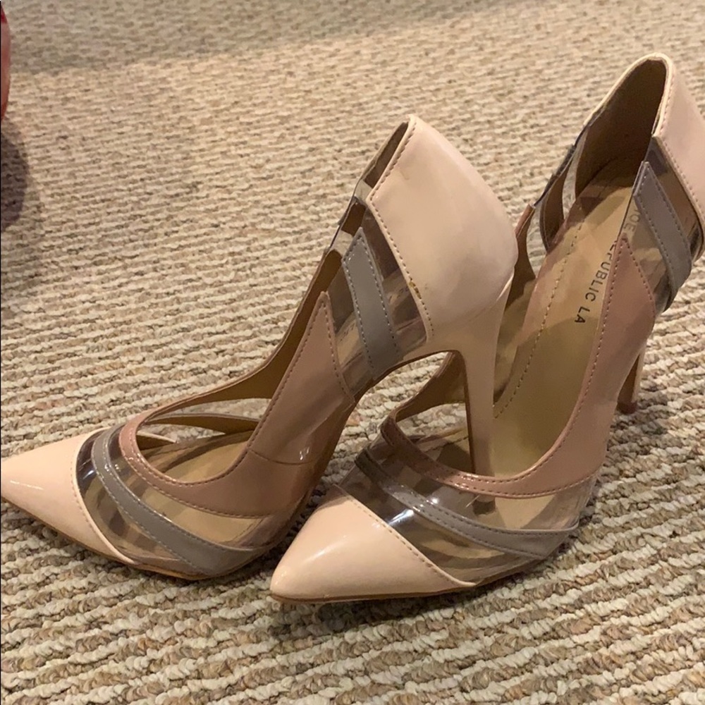 Nude Patent High Heel Stilleto - Picture 2 of 13